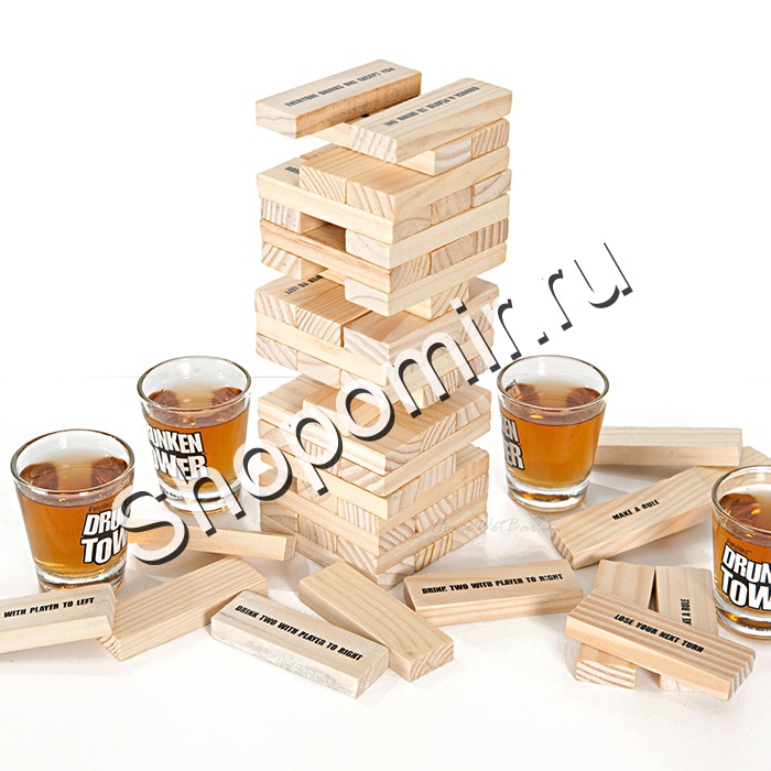 Игра "Башня - построй и выпей"